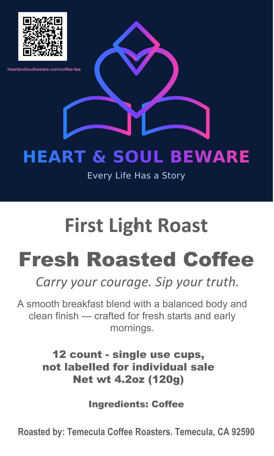 First Light Roast | Breakfast Blend – 12pk Pods