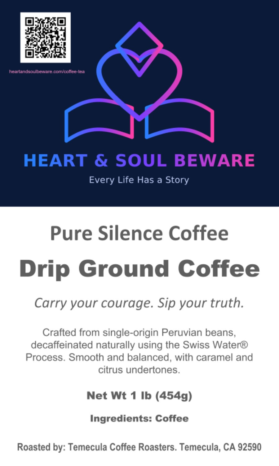 Pure Silence – 1 lb | Peru Swiss Water® Decaf
