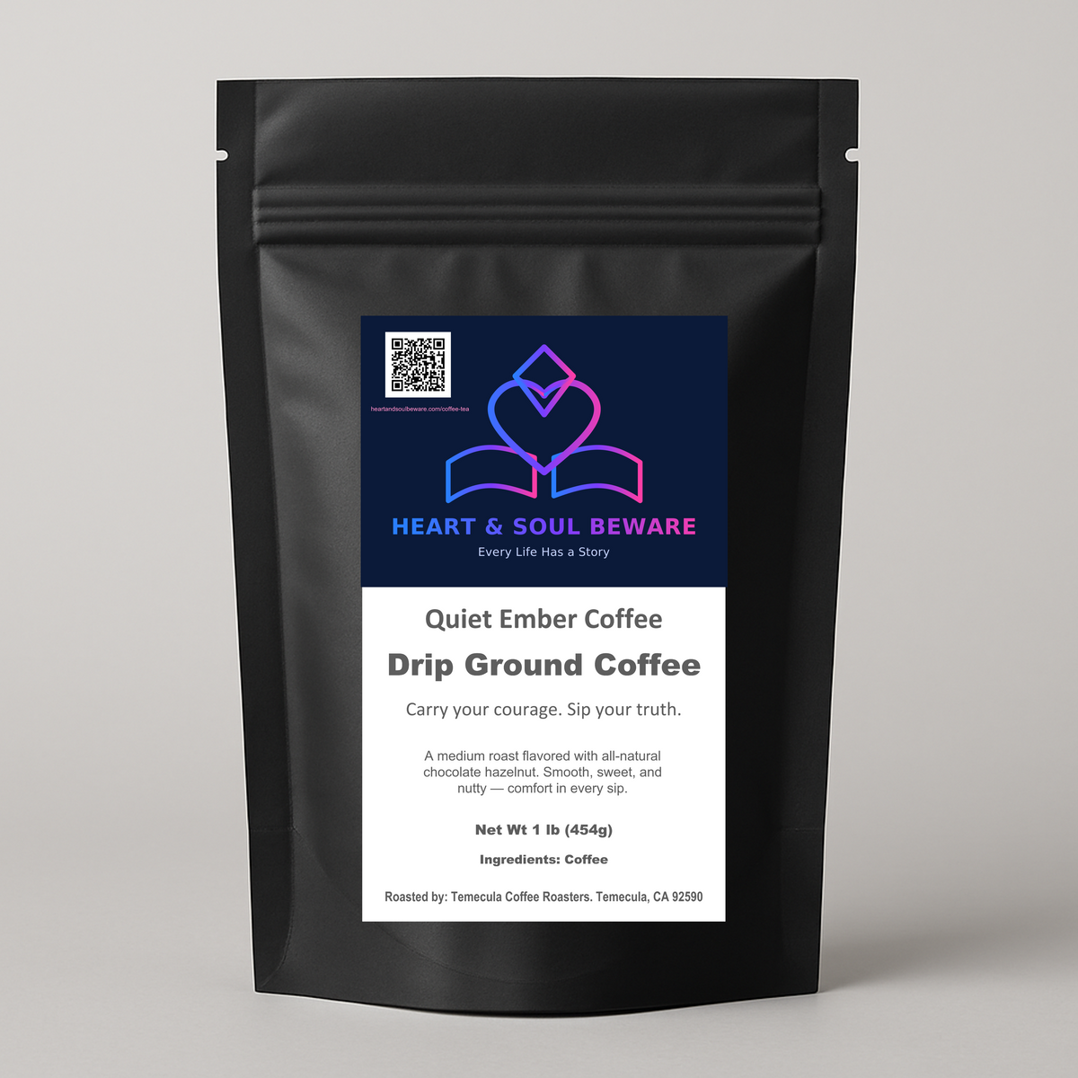 Quiet Ember | Chocolate Hazelnut Flavored Coffee - Drip (1 lb)
